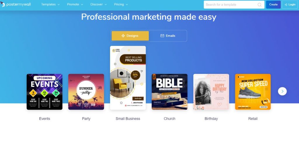 Postermywall graphic design